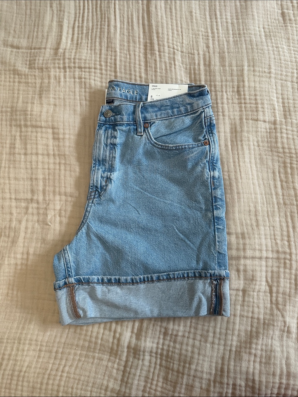 American Eagle Outfitters Light Blue Denim Shorts